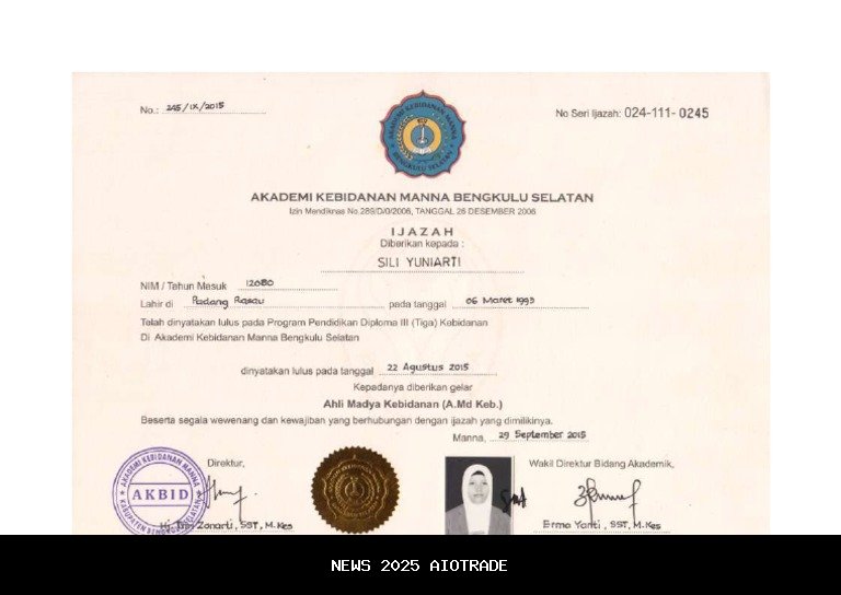 Tiga Tahun Ijazah Lulusan Kebidanan Tertunda, Ini Penjelasannya