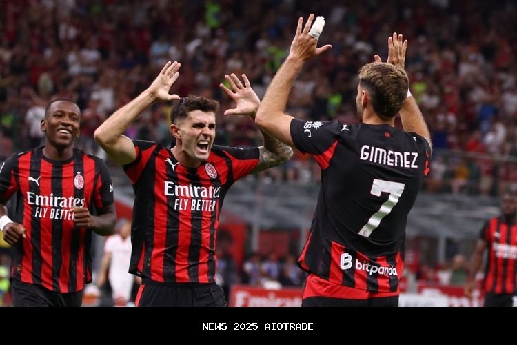 Hasil AC Milan vs Lecce 3-0, Nkunku Cetak Gol Pertama