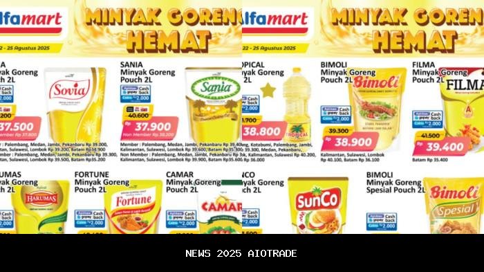 Katalog Promo Alfamart Hari Ini: Minyak Goreng Mulai Rp 37.500