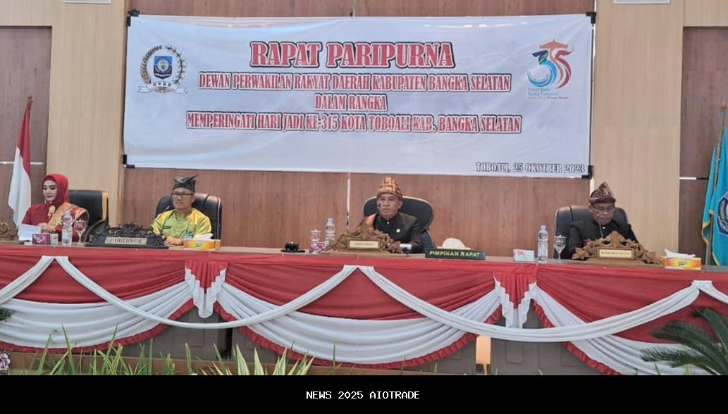 Ucapan Haru Erwin Asmadi untuk Kota Toboali dengan 