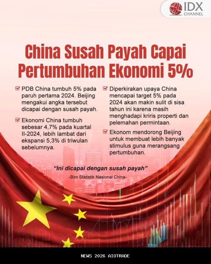 Ambisi Cina Capai Pertumbuhan Ekonomi 5 Persen pada 2026 dengan Kebijakan Stimulus Fiskal