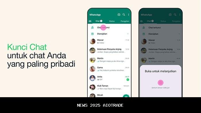 WhatsApp Rilis Fitur Kunci Chat, Ini Cara Mengamankan Obrolan Pribadi