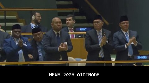Applause Delegasi Indonesia untuk Prabowo di Sidang PBB