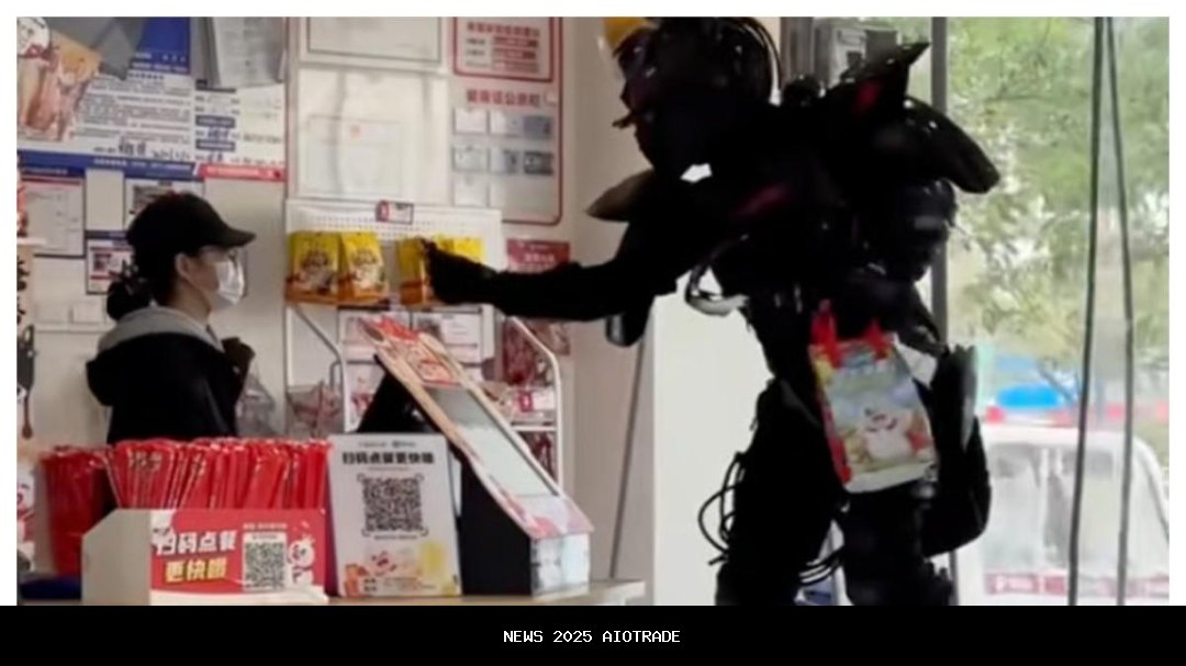 Manusia Besi Tiongkok: Pemilik Restoran Antarkan Makanan dengan Baju Mecha Rakitan