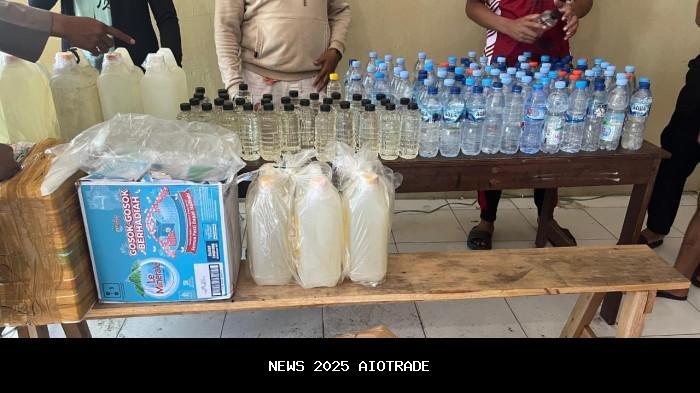 Kali Ini, Polisi Taliabu Gagalkan Penyelundupan Ratusan Botol Cap Tikus