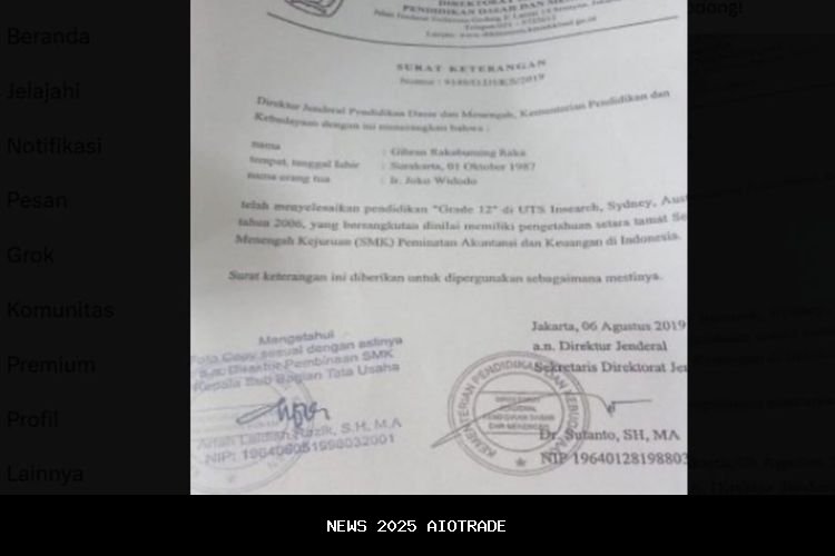 Gibran Dituduh Hanya Bawa Surat Keterangan Saat Daftar Cawapres, Dokter Tifa: Tak Punya Ijazah SMA?