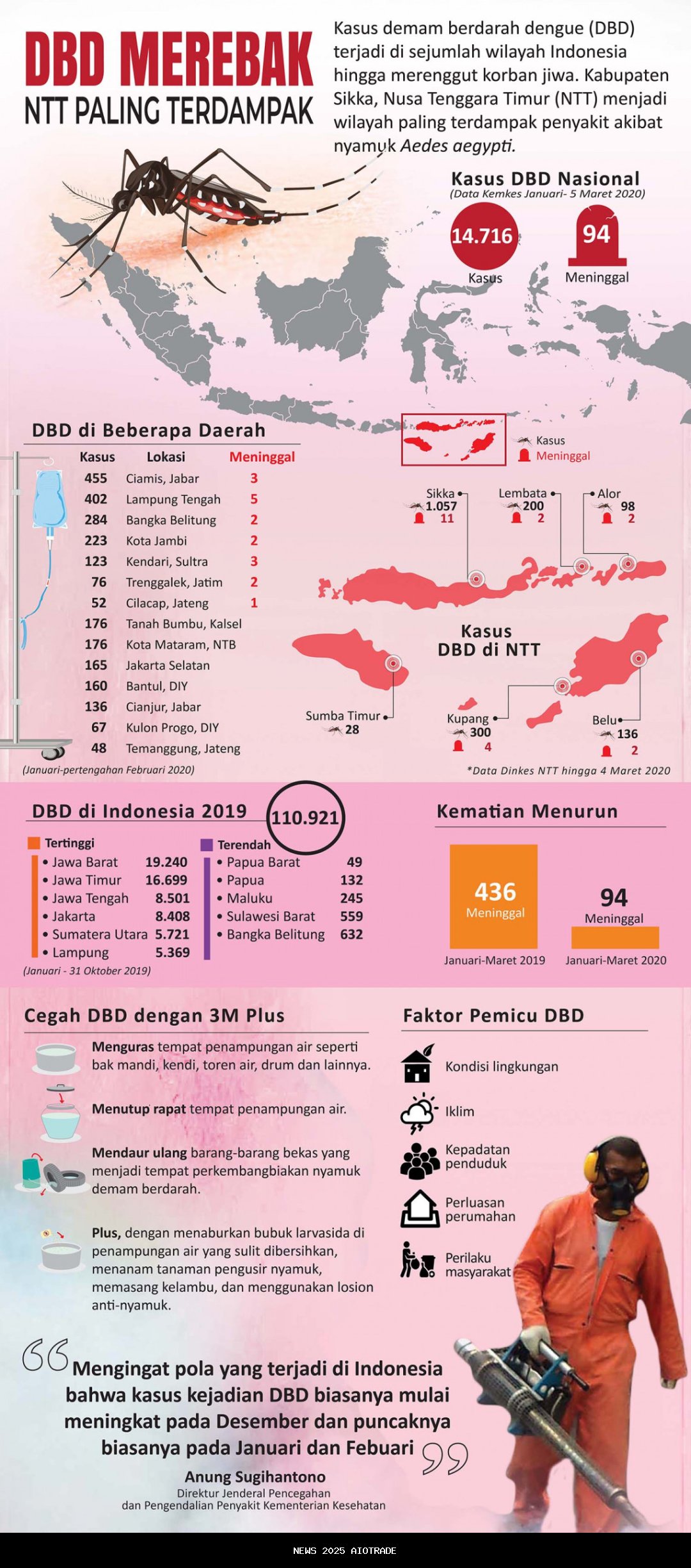 Januari-Juli 2025, 461 Warga NTT Tertular DBD