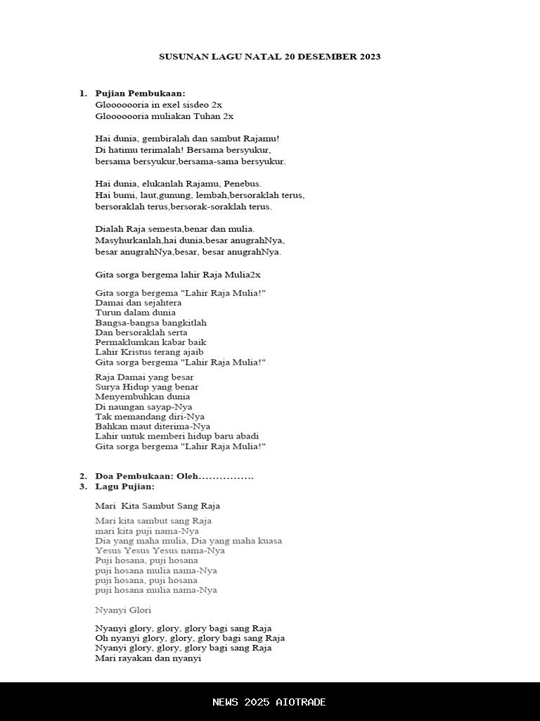 8 Lagu Natal 2025 yang Penuh Makna