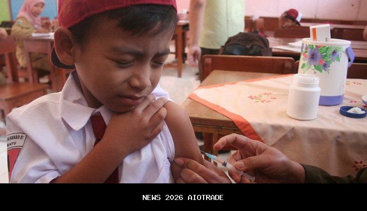 6.336 Anak di Sumenep Sudah Dapat Vaksin Campak Hari Pertama