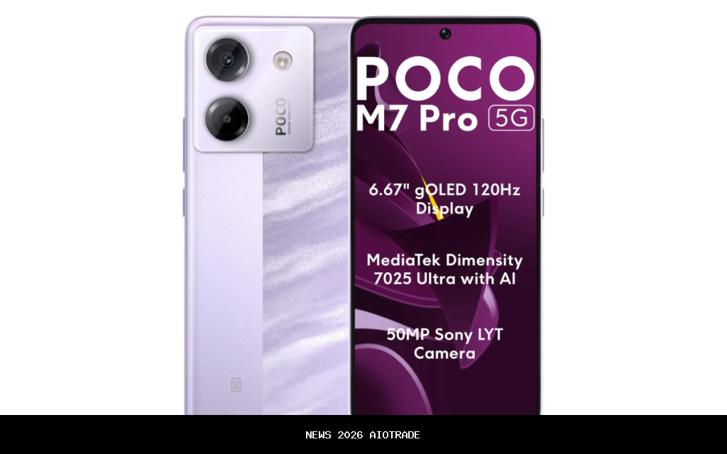 POCO M7 Pro 5G Diluncurkan! Layar AMOLED 120Hz, Chip Dimensity 7025 Ultra, dan Kamera 50MP OIS denga