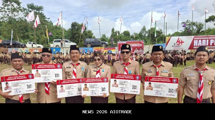 Masuki Era Baru, Anggota Pramuka Kaltara Miliki KTA Digital