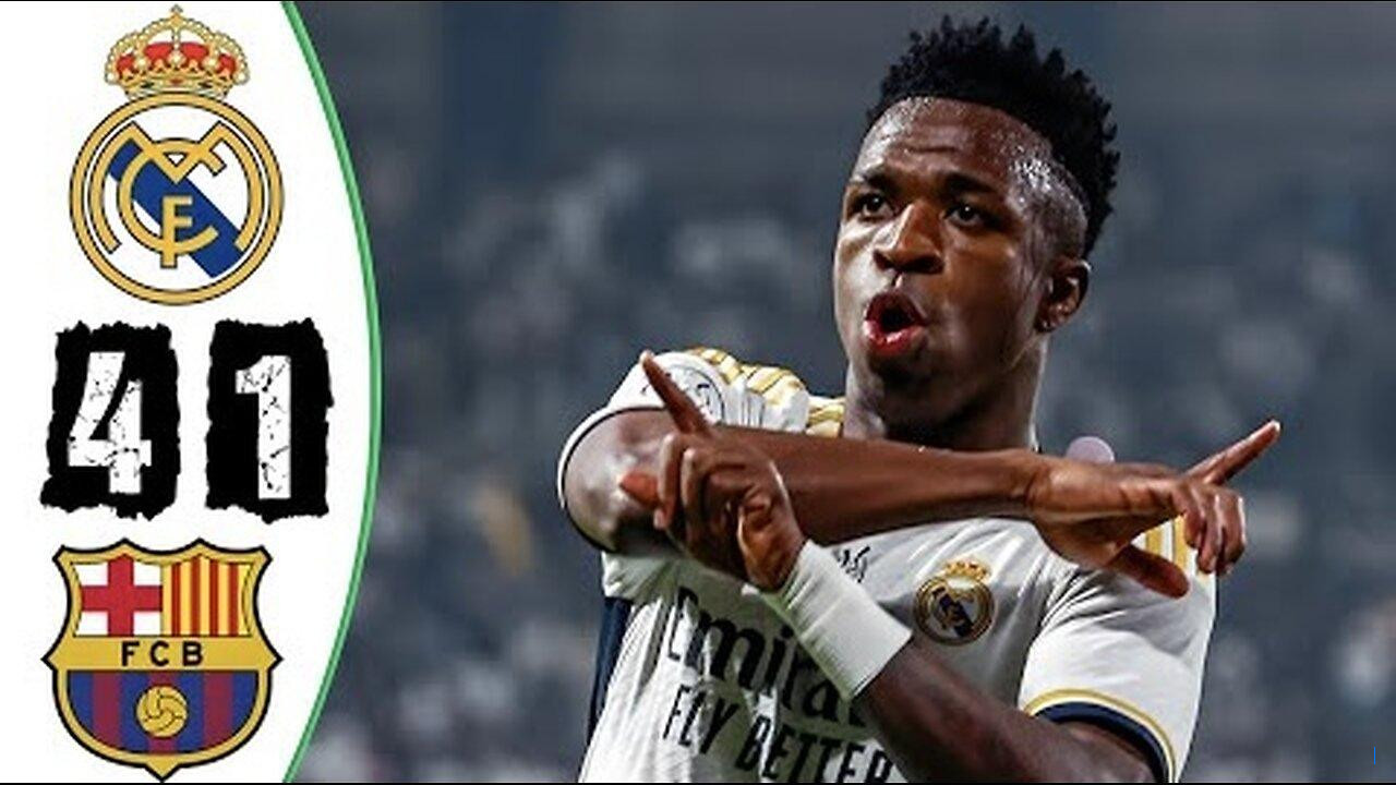 Hasil Real Madrid vs Barcelona: Mbappe Hattrick, Vinicius Marah, Tekel Mengerikan Pedri