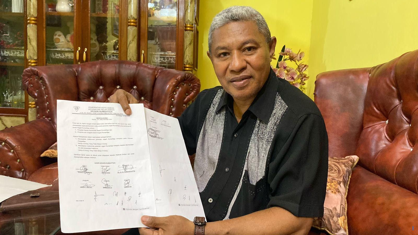 Ketua Saniri Negeri Rumah Tiga Buka Suara Soal Pasang Sasi di Gedung Supermarket Dian Pertiwi Ambon