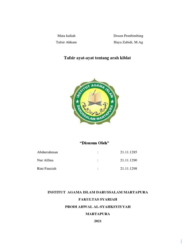 10 Kunci Jawaban Modul 3.4 Menentukan Arah Kiblat