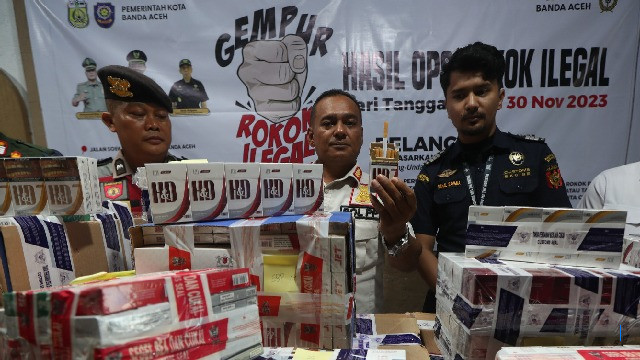 Tangkap 89.360 Batang Rokok Ilegal, Satpol PP dan Bea Cukai Bersinergi