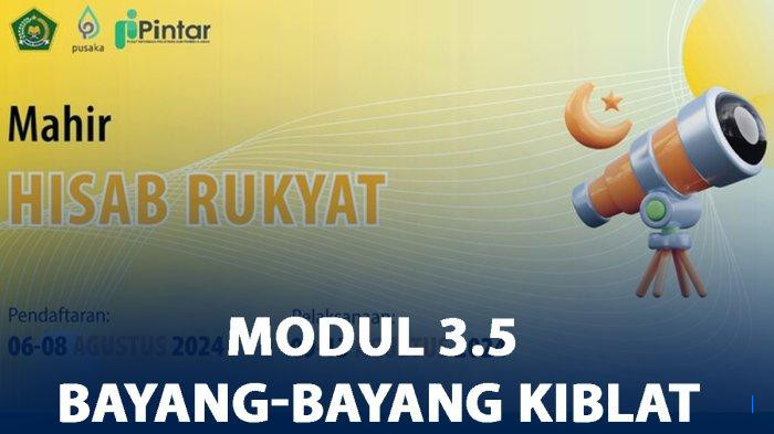 Kunci Jawaban Modul 3.5 Bayang-Bayang Kiblat  Pelatihan Hisab Rukyat Pintar Kemenag