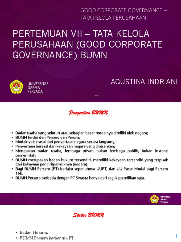 UU BUMN Baru Kuatkan Tata Kelola dan Tingkatkan Kepercayaan Investor