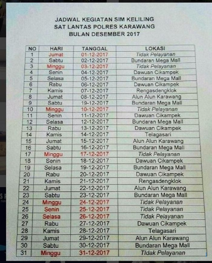Asyik! Perpanjang SIM Sambil Nongkrong, Jadwal SIM Keliling Malam Minggu 25 Oktober 2025