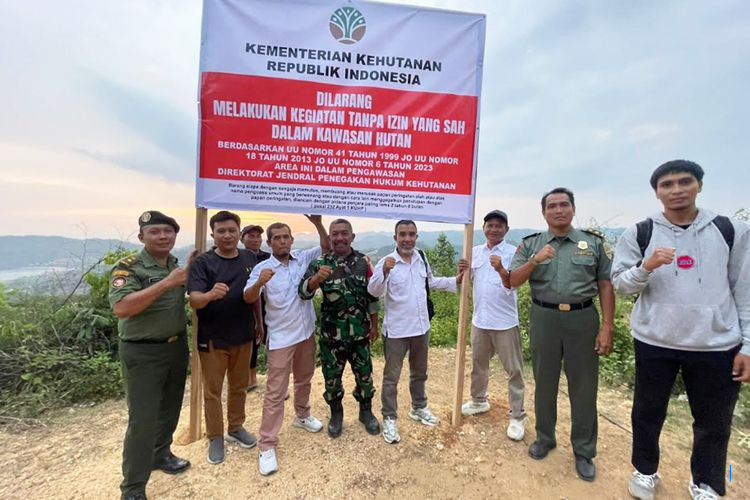Temuan PETI Mandalika, Kemenhut Perketat Pengawasan dan Pasang Papan Peringatan