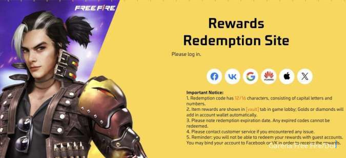 Kode Redeem FF Free Fire Max 25 Oktober 2025: Token Gratis di Reward.ff.garena