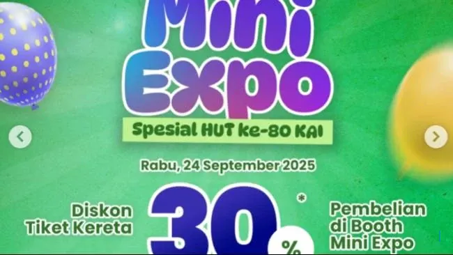 Diskon 30 Persen Tiket Kereta Api di 11 Stasiun, Cek Lokasinya Hari Ini