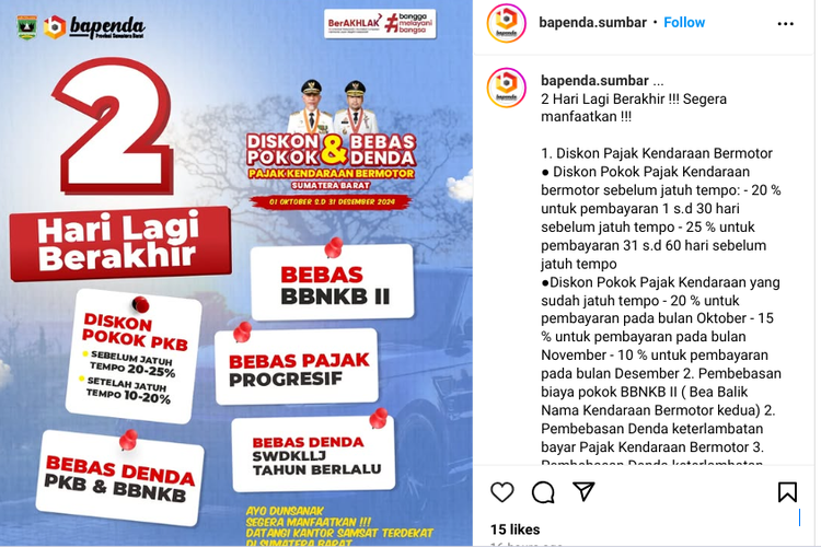 5 Hari Lagi, Pemutihan Pajak Kendaraan Banten 2025 Berakhir 31 Oktober: Cek Informasinya