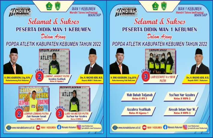 Tak Tertandingi! Kebumen Sabet 13 Emas dan Juara Umum Atletik NPCI Jawa Tengah 2025