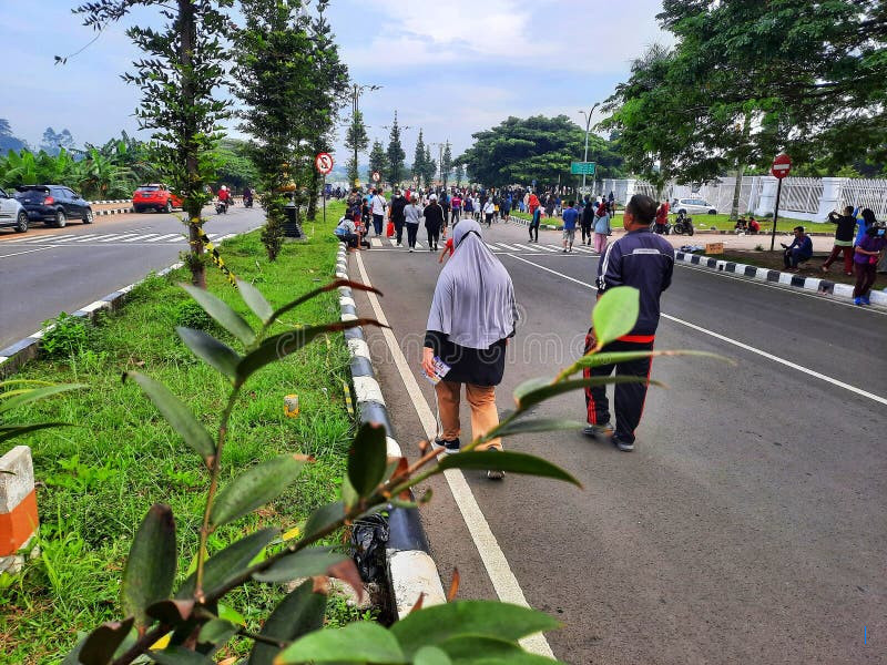 Warga Antusias Ikuti Car Free Day Pertama di Cibinong Bogor