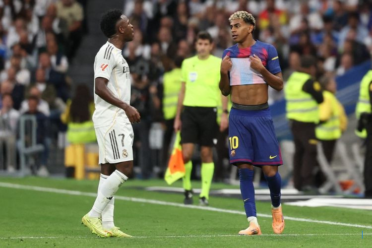 Real Madrid Kalahkan Barcelona 2-1, Vinicius Jr Sindir Lamine Yamal: Hanya Bisa Back Pass...